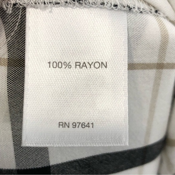 J Jill, windowpane plaid oversized long button down shirt - Picture 5 of 9